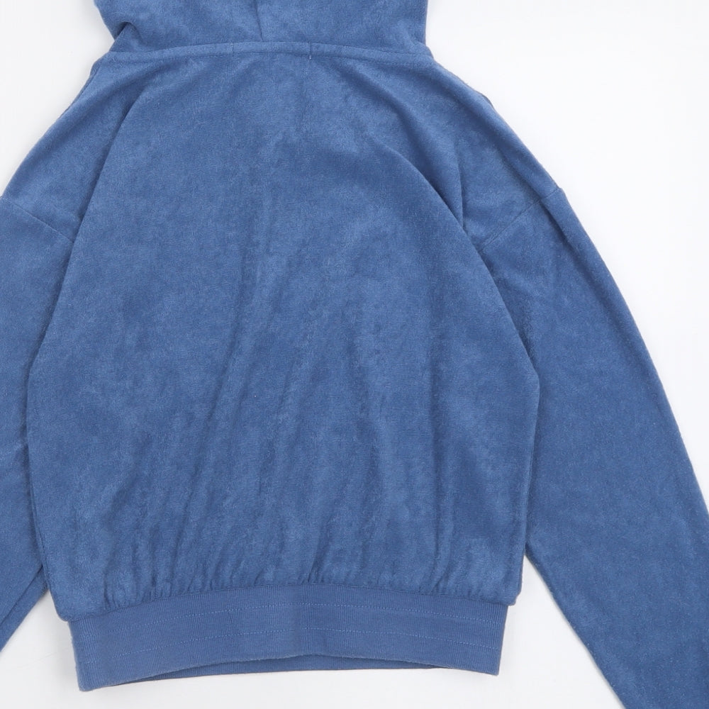 Michelle Keegan Womens Blue Polyester Pullover Hoodie Size XS Pullover