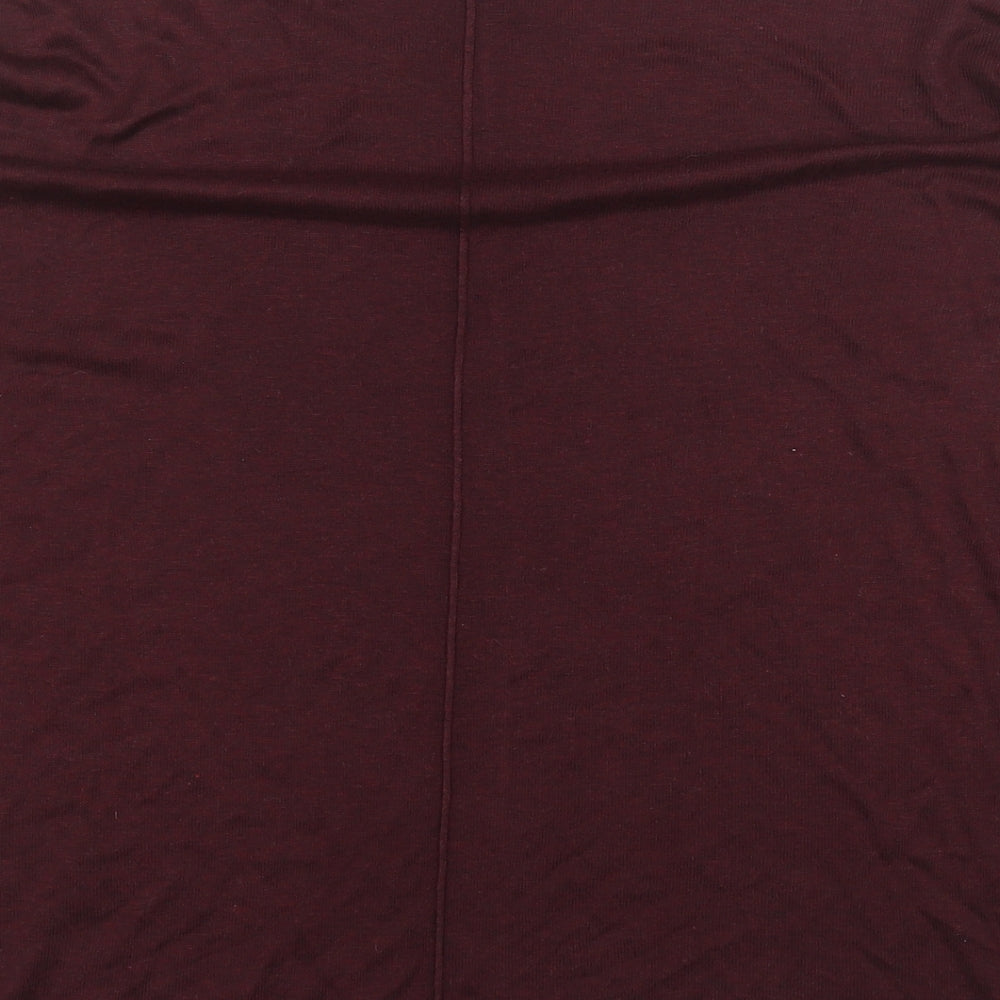 H&M Womens Red Round Neck Acrylic Pullover Jumper Size XS