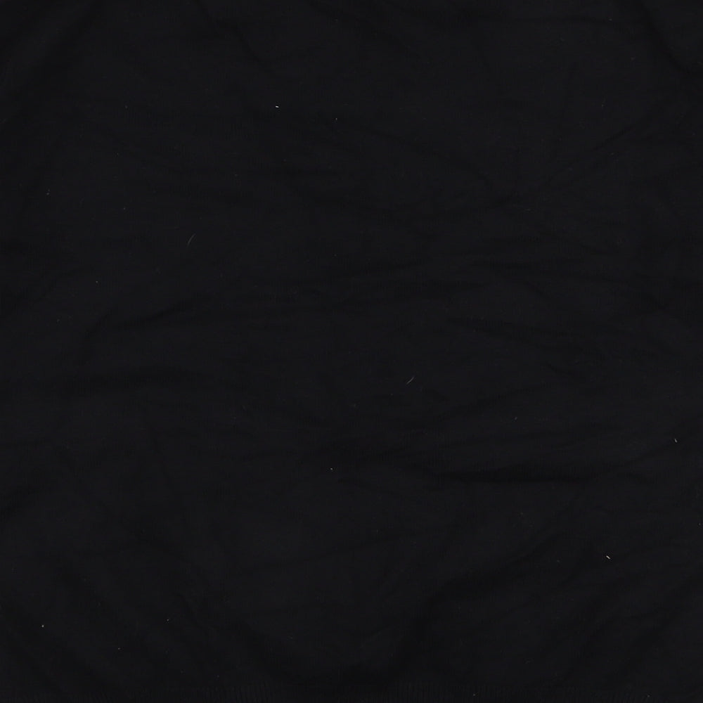 Monsoon Womens Black Round Neck Viscose Pullover Jumper Size 12