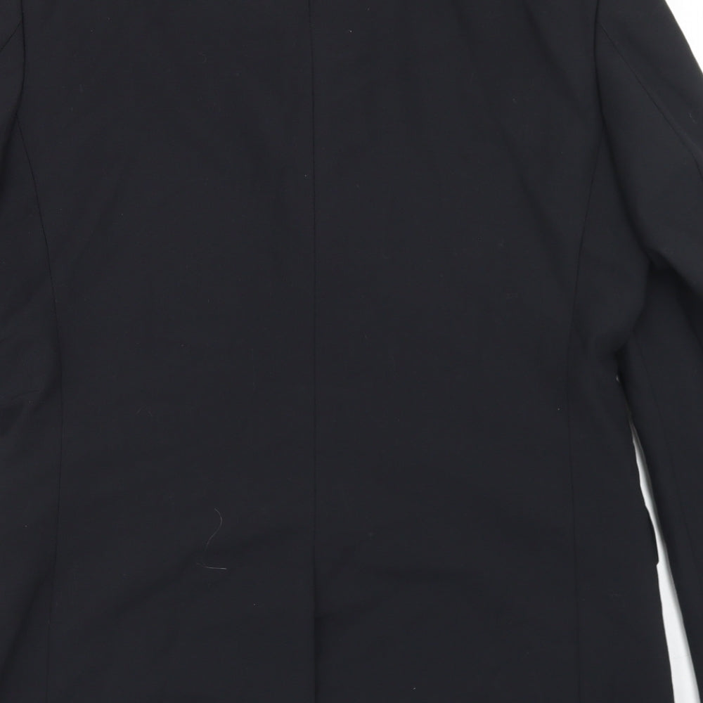 Jonathon Adams Mens Black Polyester Jacket Blazer Size 38