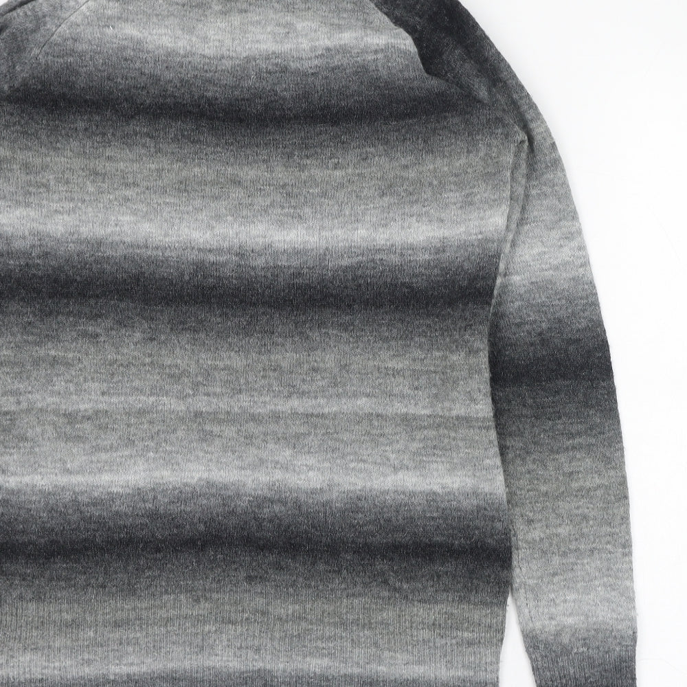 Twenty One Womens Grey Roll Neck Acrylic Pullover Jumper Size 10