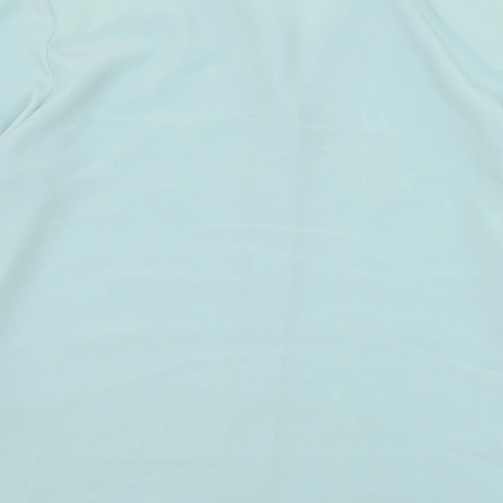 Your Sixth Sense Womens Green Polyester Basic Button-Up Size 16 Collared