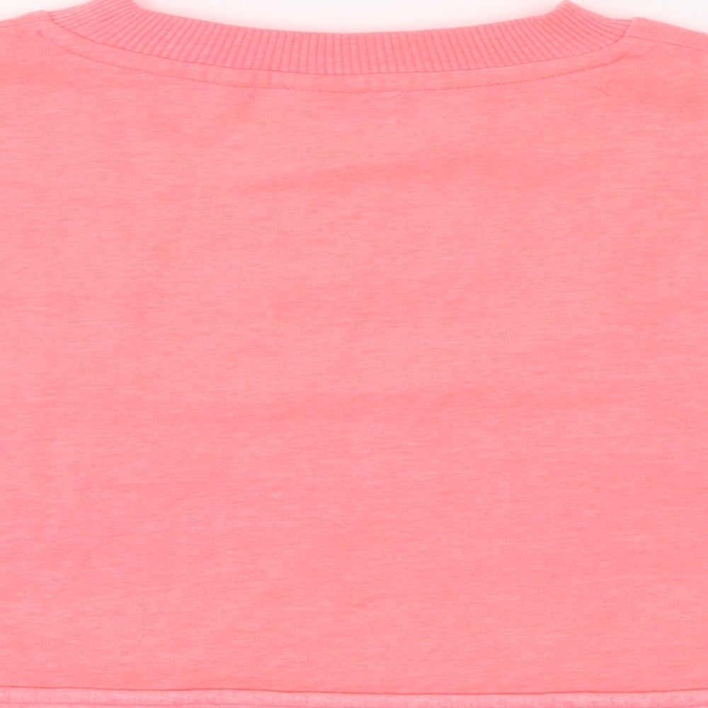 NEXT Girls Pink Cotton Pullover Sweatshirt Size 8 Years