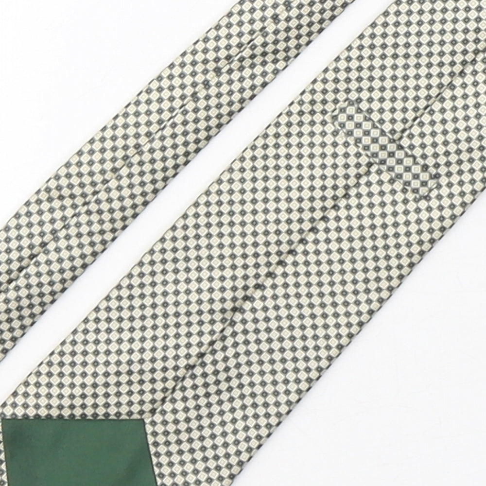 Marks & Spencer Mens Multicoloured Plaids & Checks Silk Pointed Tie One Size
