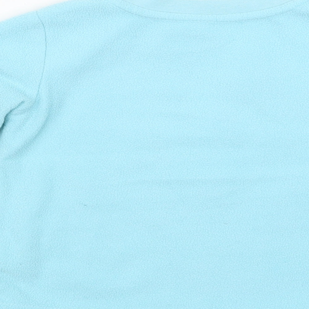 Dunnes Stores Baby Blue Polyester Basic Blouse Size 12-18 Months Crew Neck Pullover - Unicorn