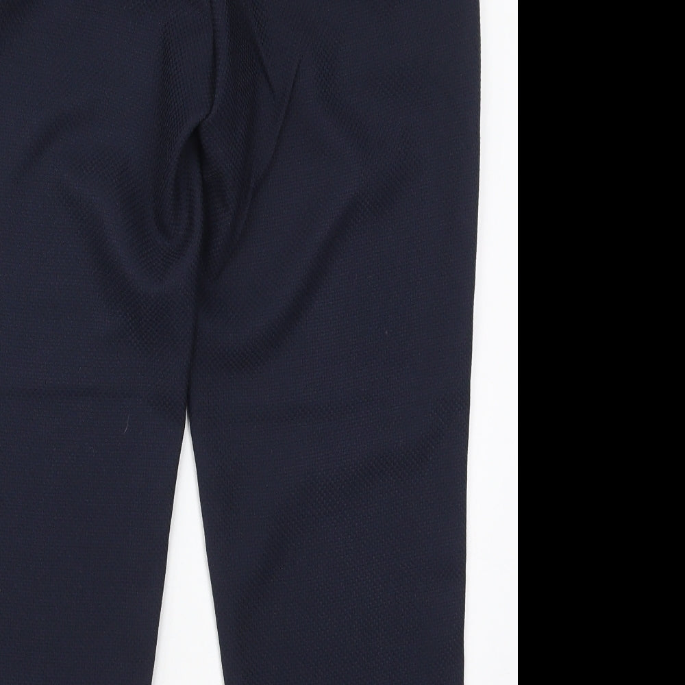 Dorothy Perkins Womens Blue Polyester Trousers Size 10 L23 in Regular Hook & Eye