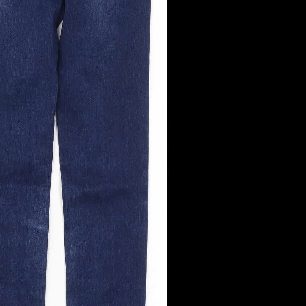 RESERVED Girls Black Cotton Skinny Jeans Size 11 Years Regular Button