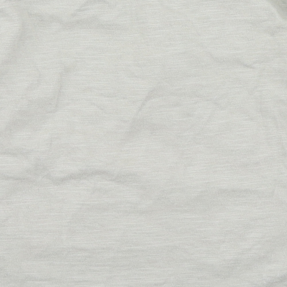 Vertbaudet Boys Grey 100% Cotton Basic T-Shirt Size 3 Years Round Neck Button - Car