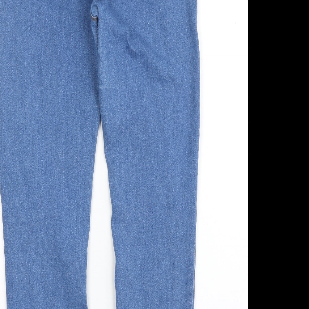Denim & Co. Girls Blue Cotton Jegging Jeans Size 12-13 Years Slim
