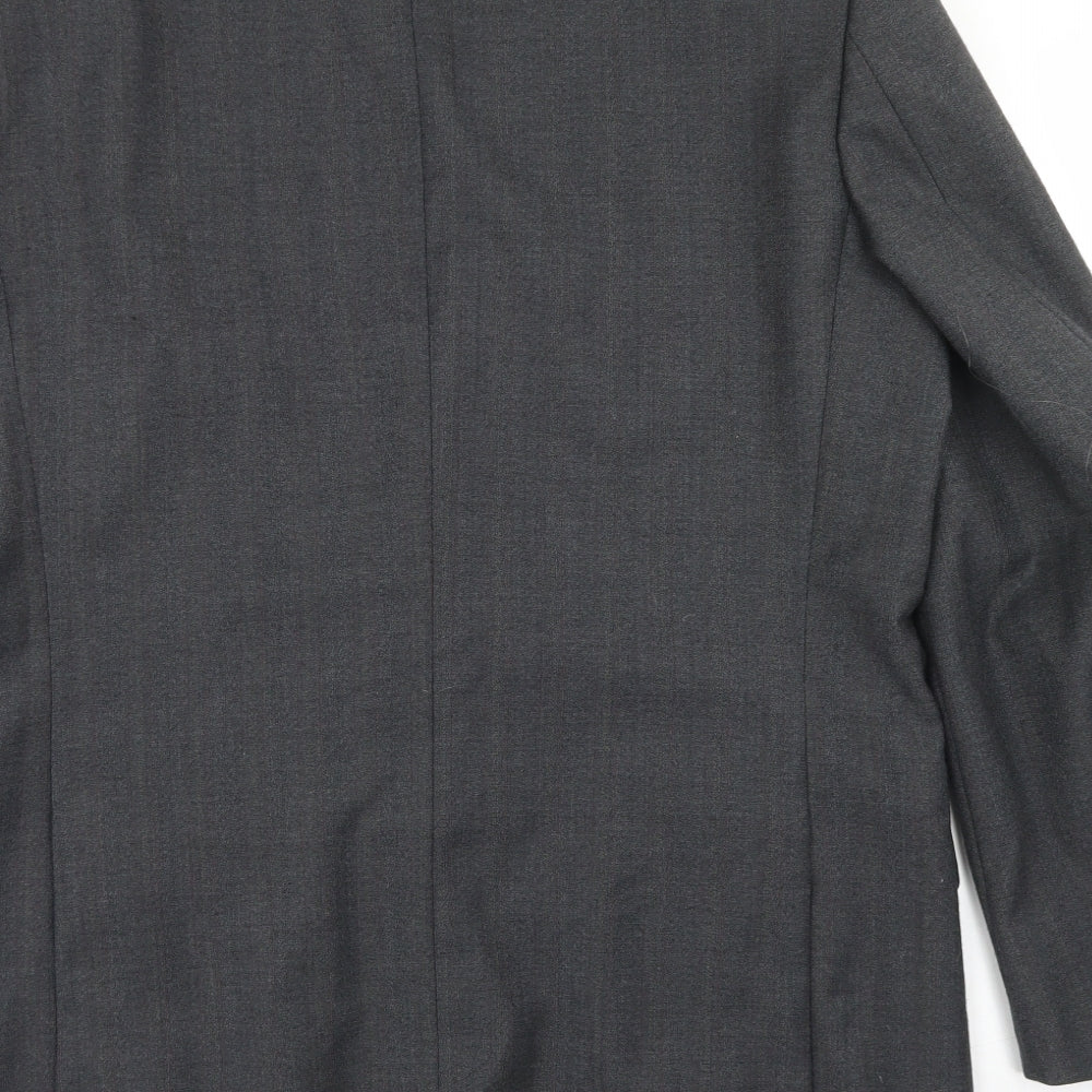 Wellington Mens Grey Wool Jacket Blazer Size 42