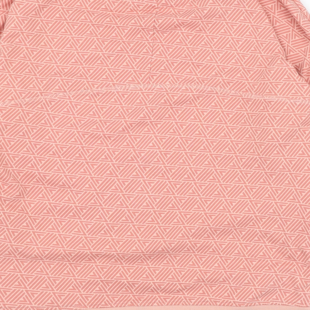 NEXT Womens Pink Geometric Cotton Pullover Sweatshirt Size S Pullover