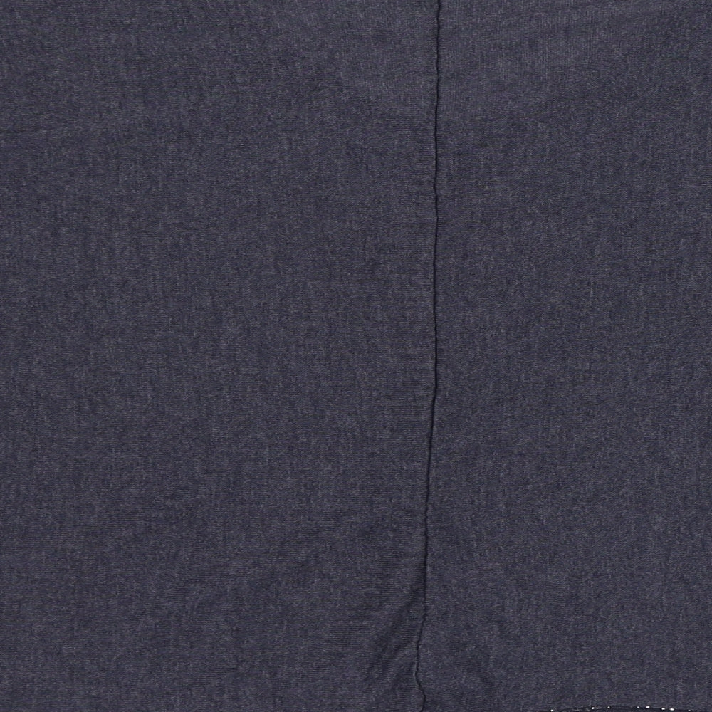 Preworn Womens Blue V-Neck Viscose Pullover Jumper Size 6