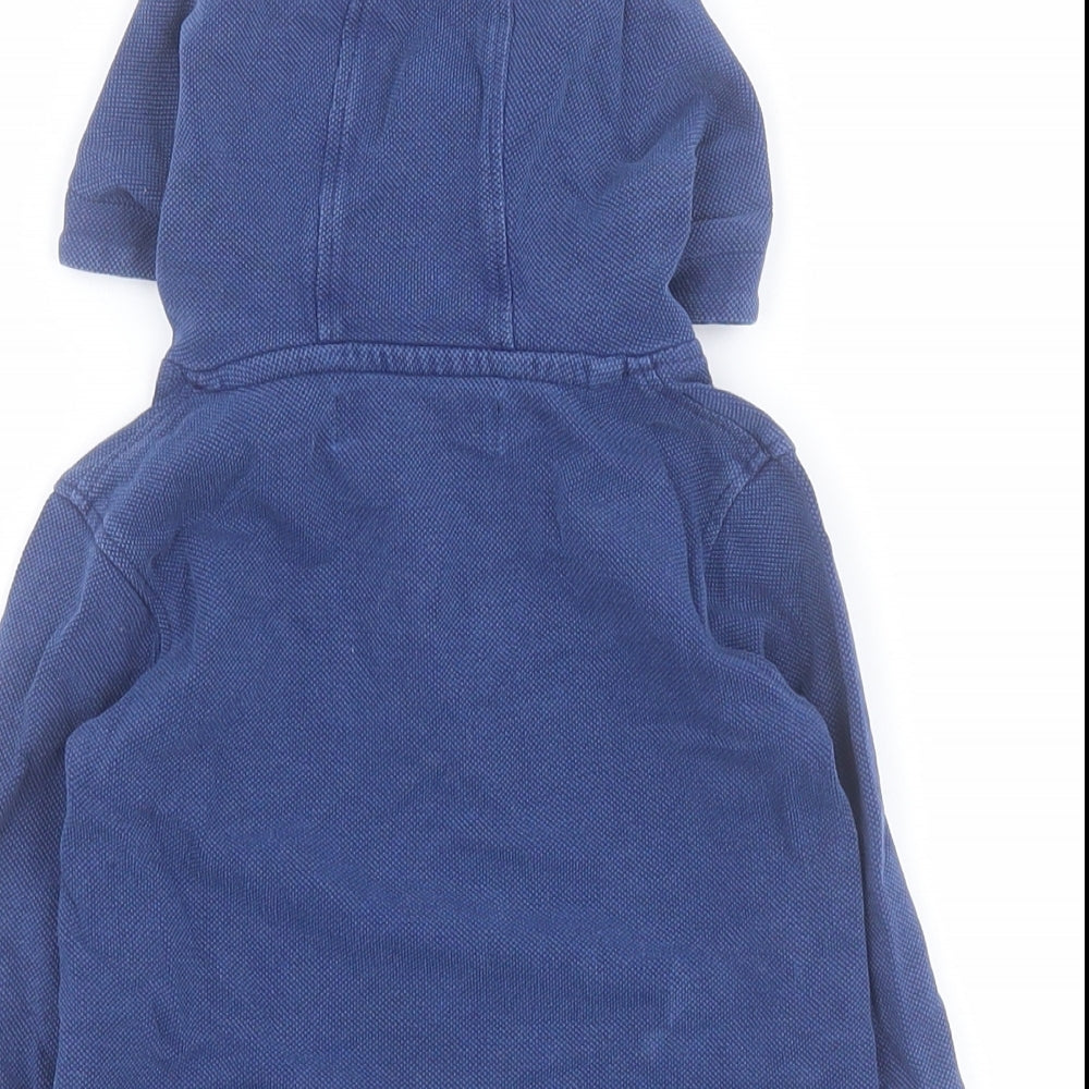 Minoti Baby Blue 100% Cotton Pullover Casual Size 12 Months Round Neck Pullover