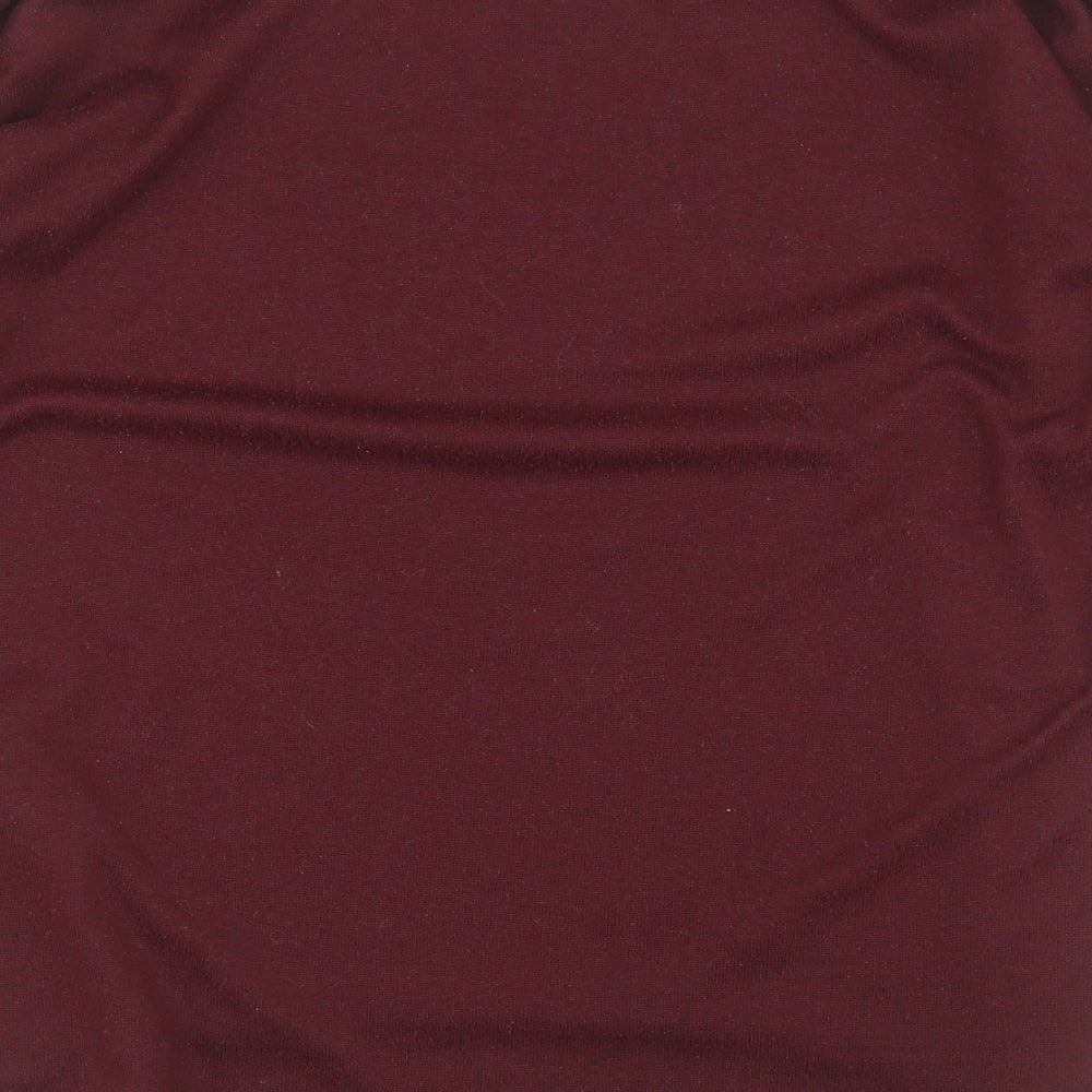 Only Womens Red Roll Neck Polyester Pullover Jumper Size XS