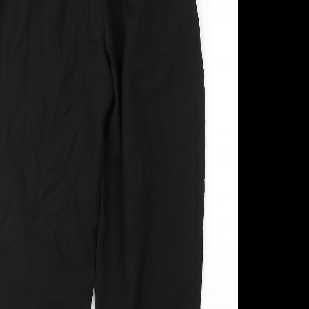 ASOS Womens Black Polyester Trousers Size 8 L23 in Regular Button
