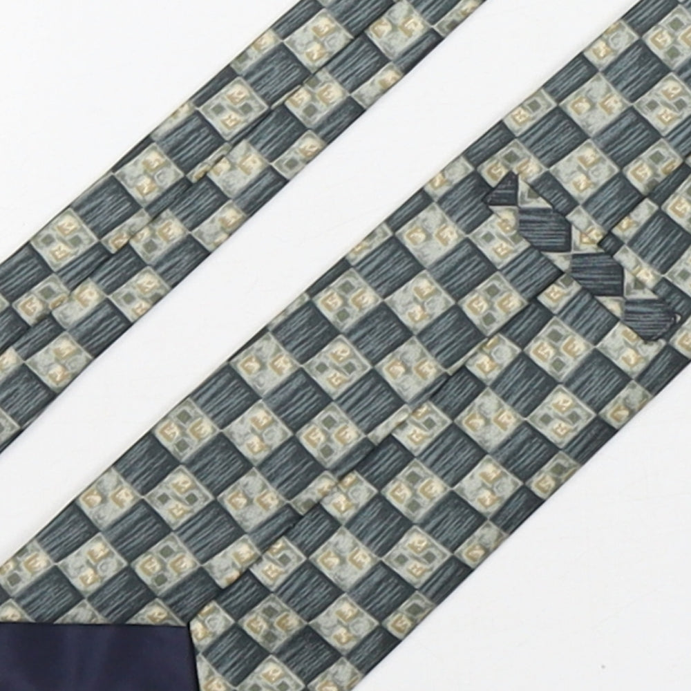 Marks & Spencer Mens Multicoloured Plaids & Checks Silk Pointed Tie One Size