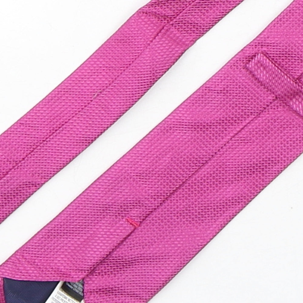 Marks & Spencer Mens Purple Grenadine Silk Pointed Tie One Size