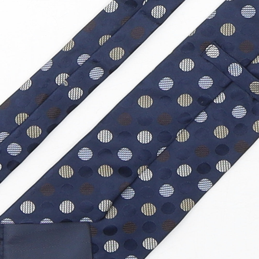 Marks & Spencer Mens Multicoloured Polka Dot Silk Pointed Tie One Size