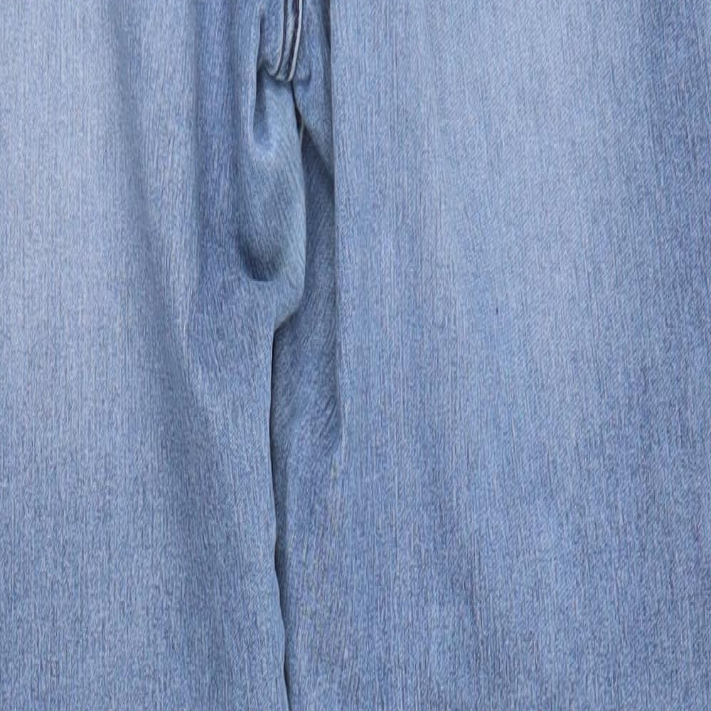 &Denim Womens Blue Cotton Skinny Jeans Size 30 in L32 in Regular Button