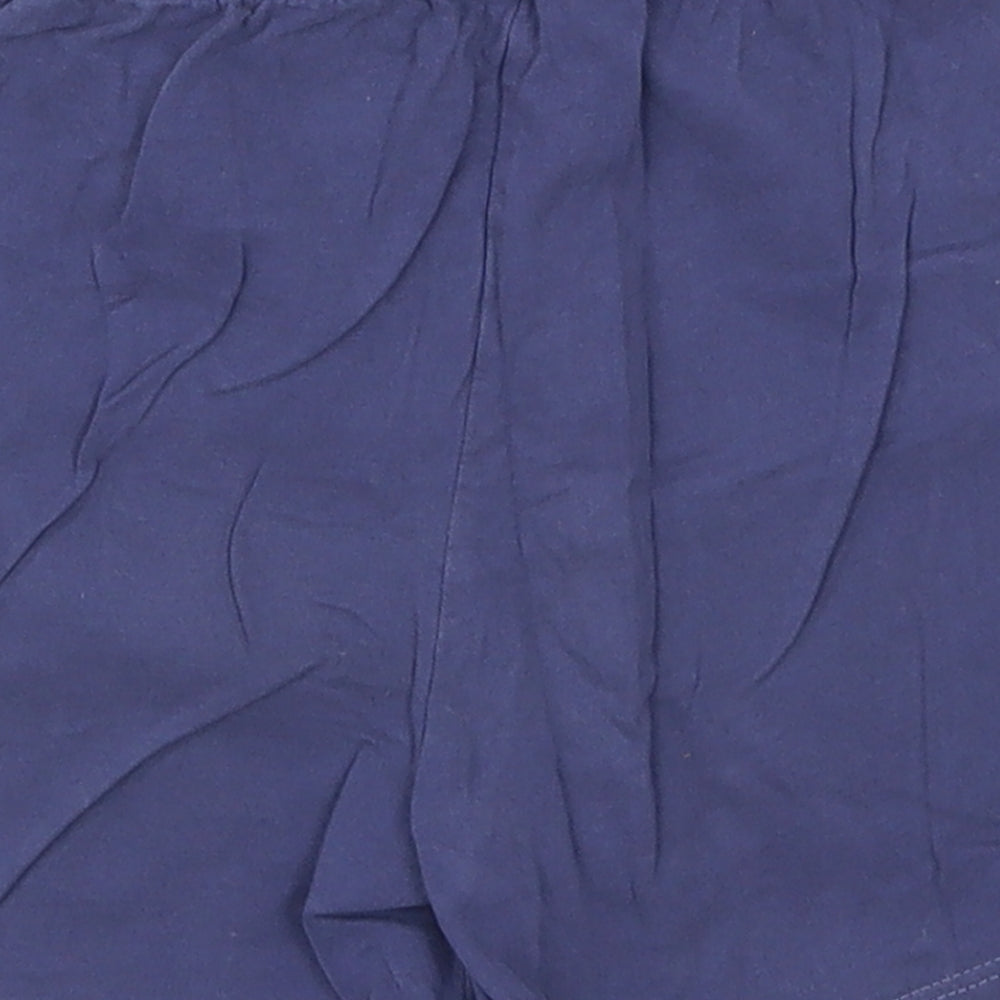 George Girls Blue Cotton Bermuda Shorts Size 5-6 Years Regular