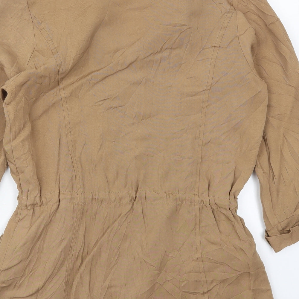 Zara Womens Brown Jacket Size S Zip