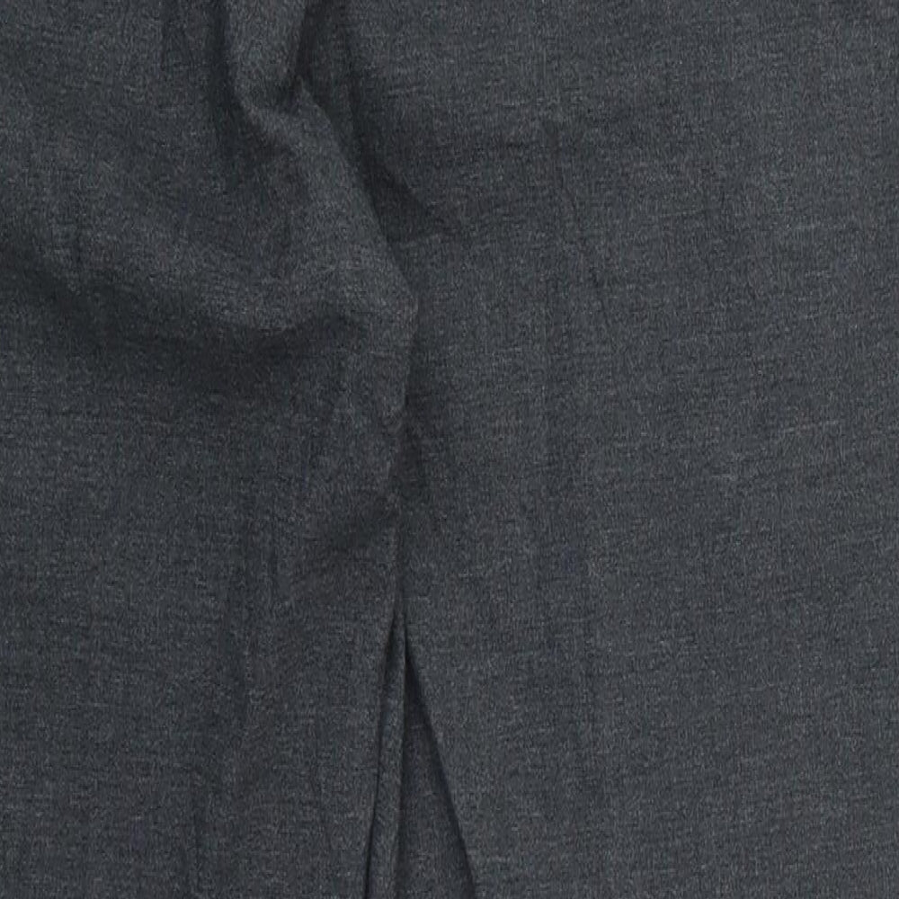Bonmarché Womens Grey Polyester Trousers Size 14 L27 in Regular Button