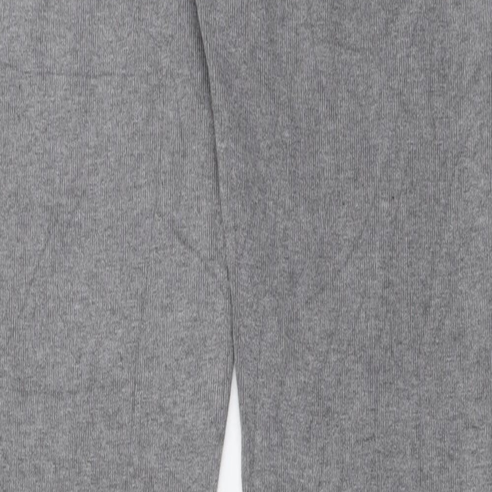 Laetitia Mem Womens Grey Viscose Capri Trousers Size 26 in L29 in Regular