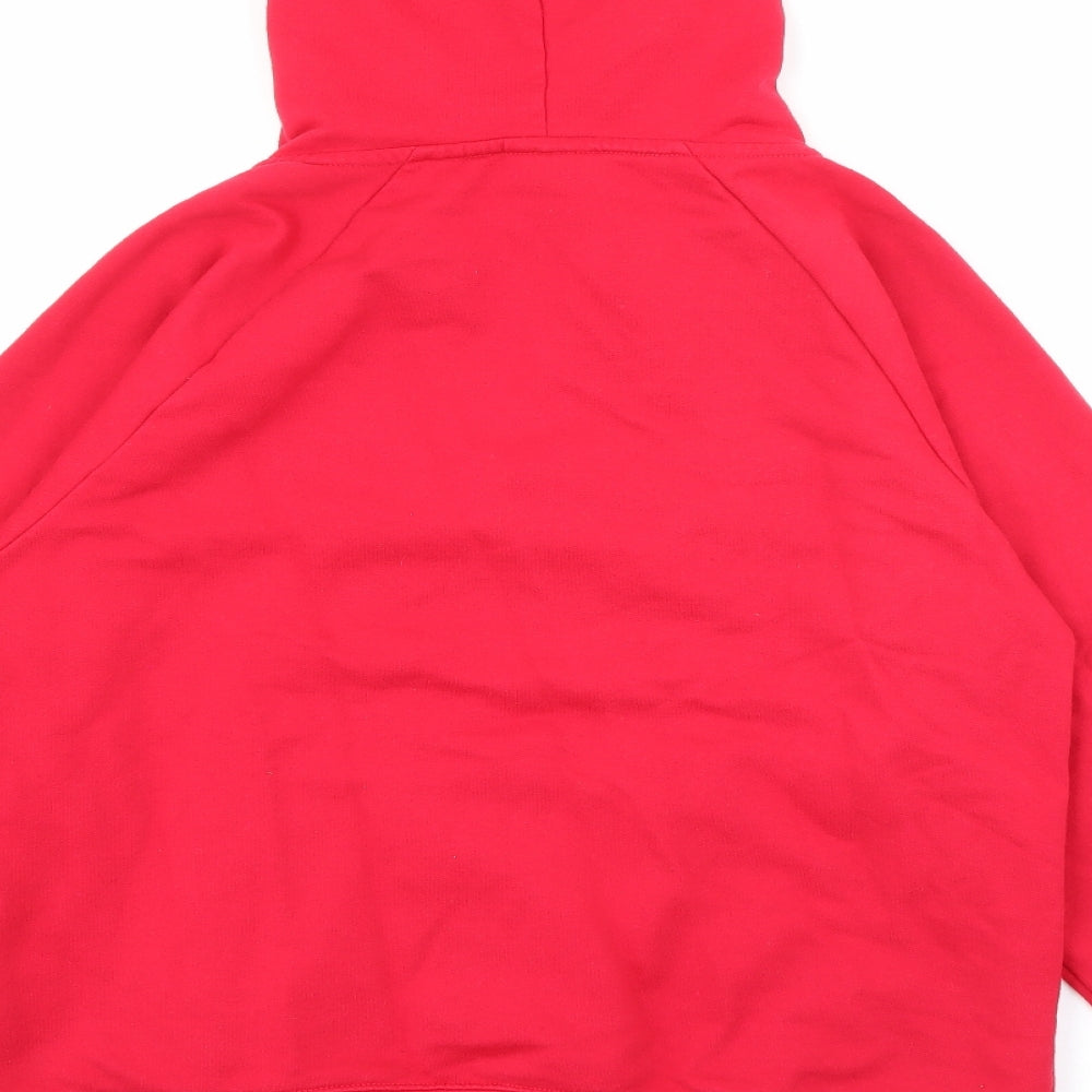 LA Gear Womens Red Polyester Pullover Hoodie Size S