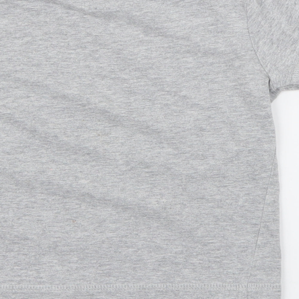 F&F Baby Grey Cotton Pullover T-Shirt Size 12-18 Months Crew Neck