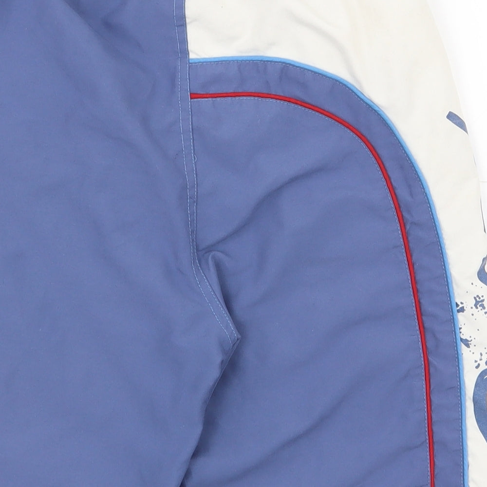 Preworn Boys Blue 100% Polyester Shorts Size 9-10 Years Regular Drawstring - Athletic style