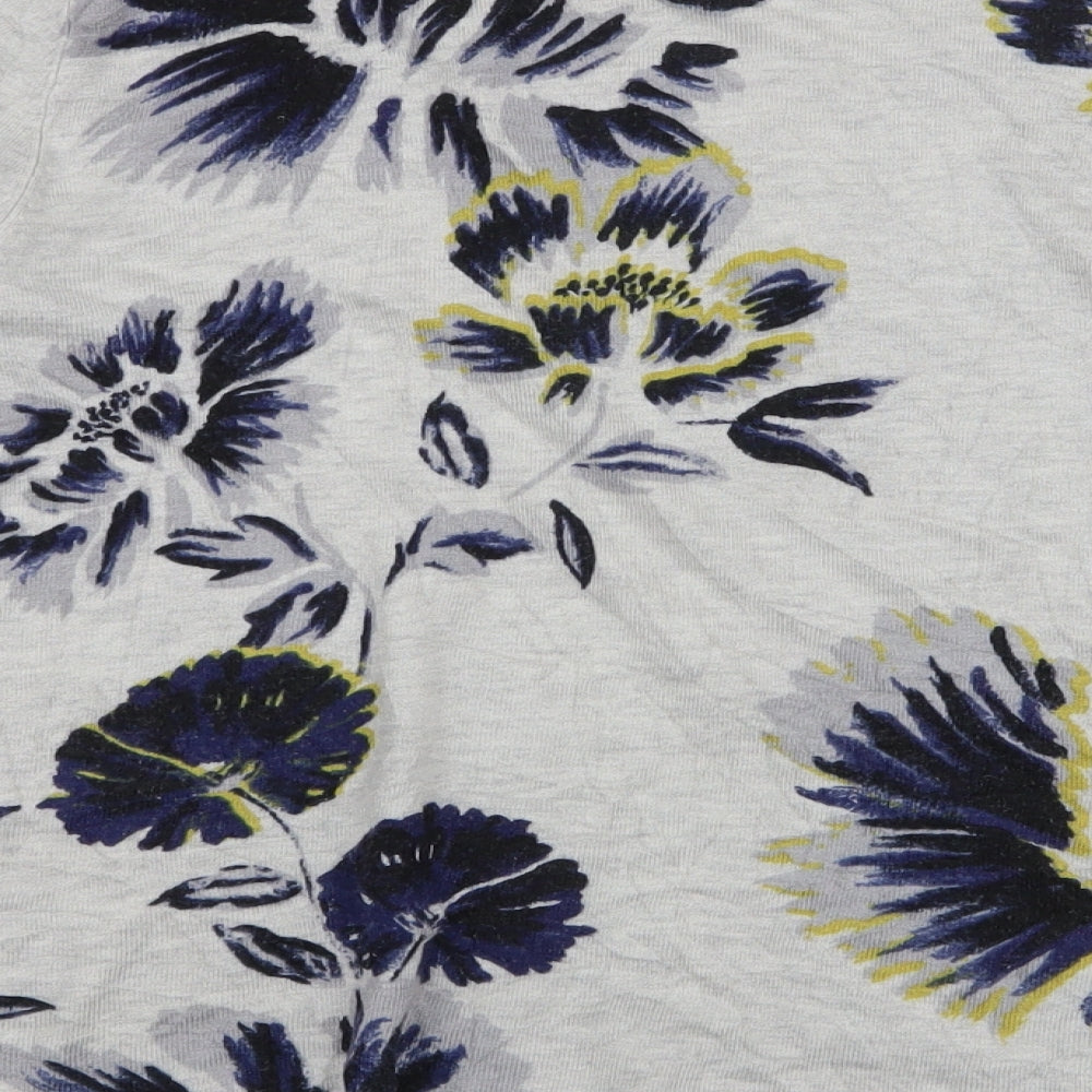 Marks & Spencer Womens Multicoloured Round Neck Floral Viscose Pullover Jumper Size 12