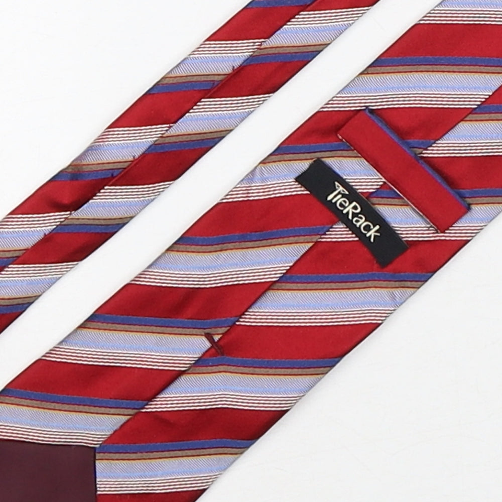 Tie Rack Mens Multicoloured Striped Silk Pointed Tie One Size