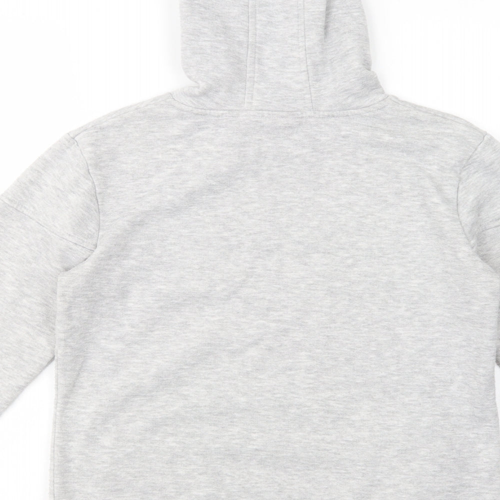 LA Gear Girls Grey Cotton Pullover Hoodie Size 13 Years Pullover