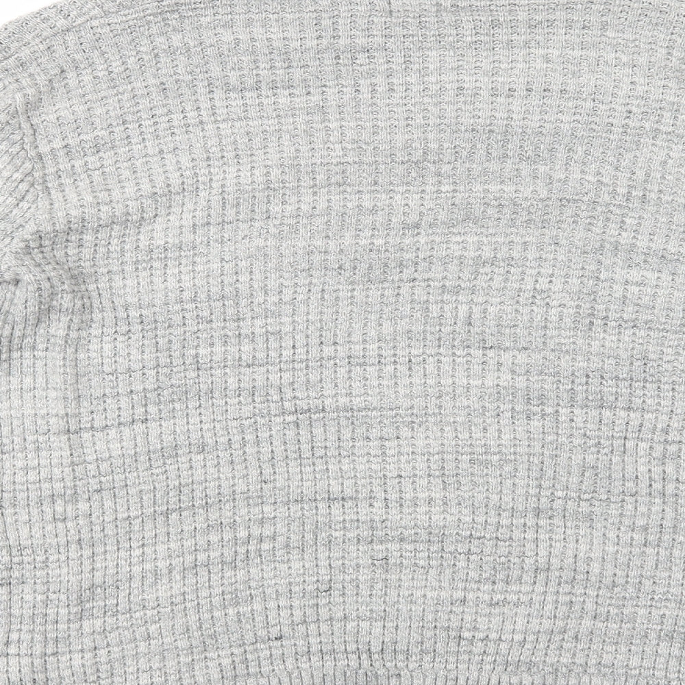 NEXT Womens Grey Roll Neck Acrylic Pullover Jumper Size XL