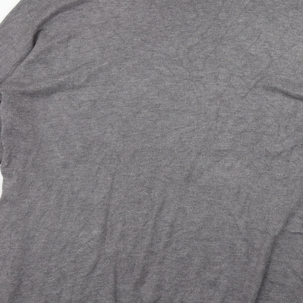 Atmosphere Womens Grey Round Neck Viscose Pullover Jumper Size 14