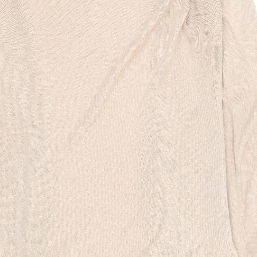Oasis Womens Brown V-Neck Viscose Cardigan Jumper Size M