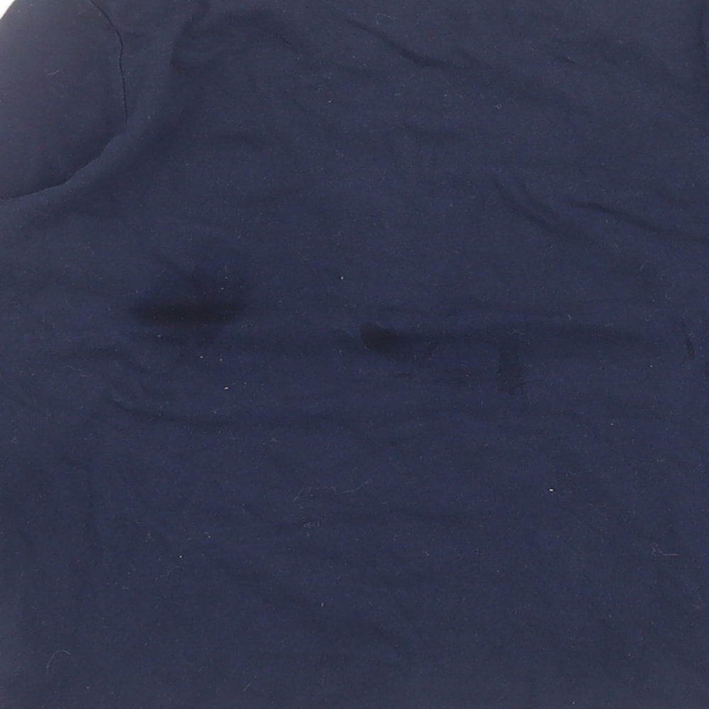 Gap Boys Blue 100% Cotton Pullover Polo Size 4-5 Years Round Neck Pullover - Cassette tape