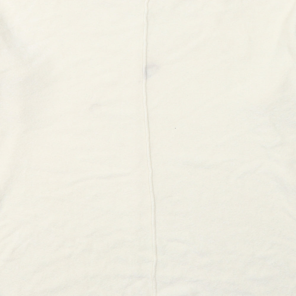 NEXT Womens Ivory Round Neck Acrylic Pullover Jumper Size M