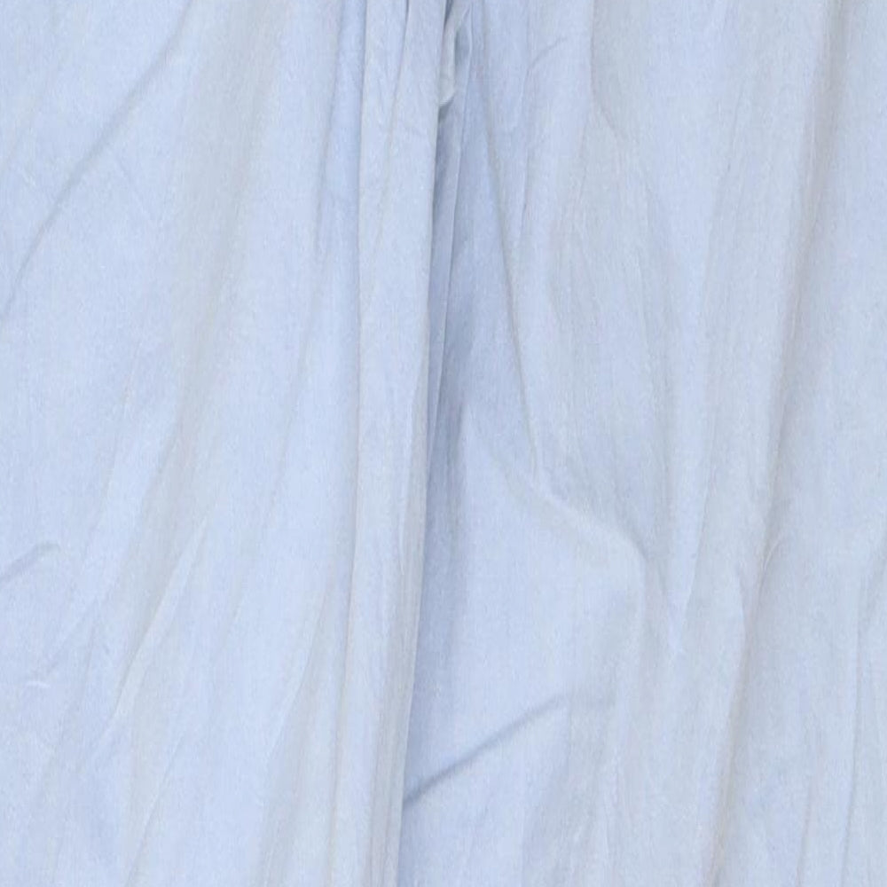 Marks and Spencer Womens Blue Cotton Skinny Jeans Size 10 L28 in Regular Button