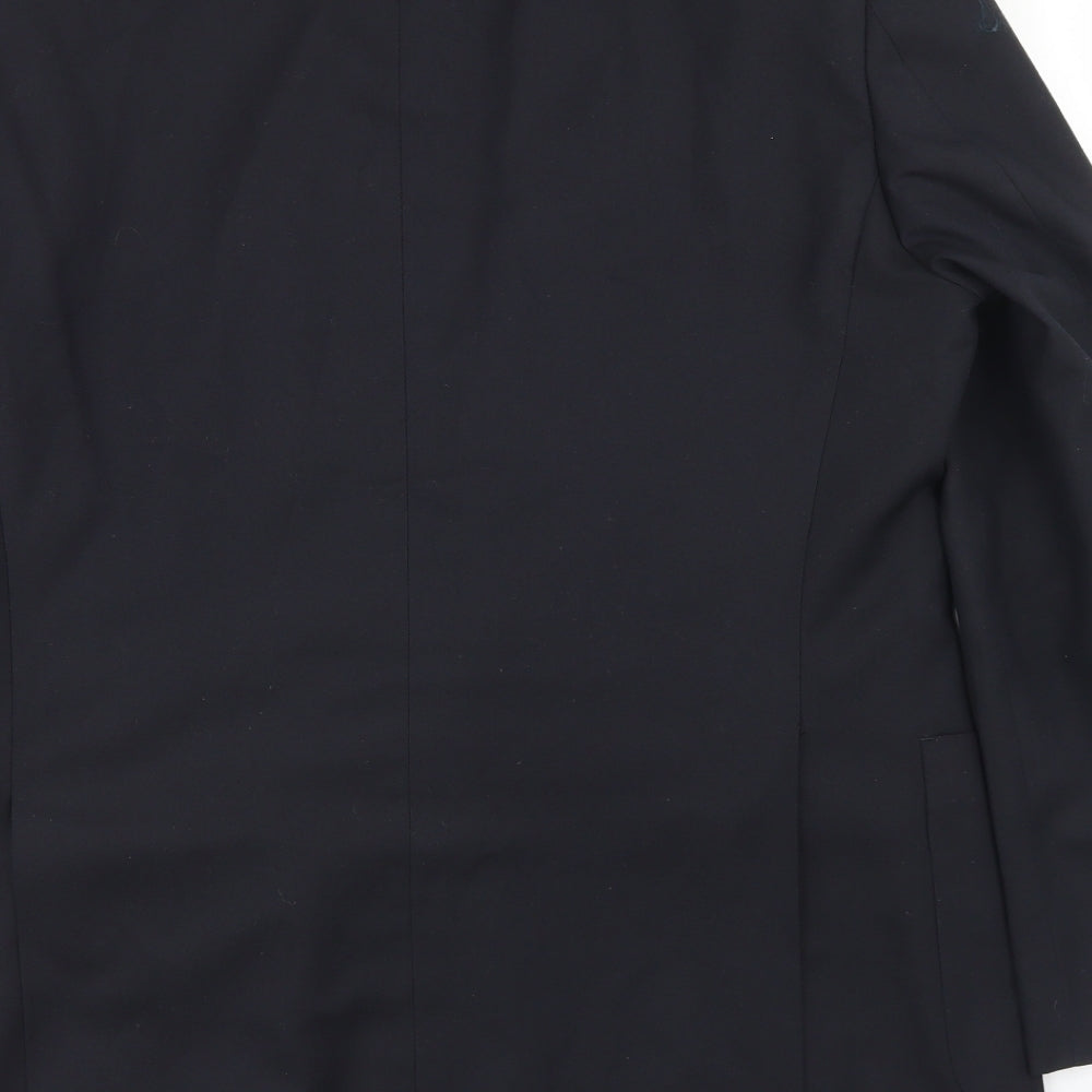 Marks & Spencer Mens Blue Polyester Jacket Blazer Size 40
