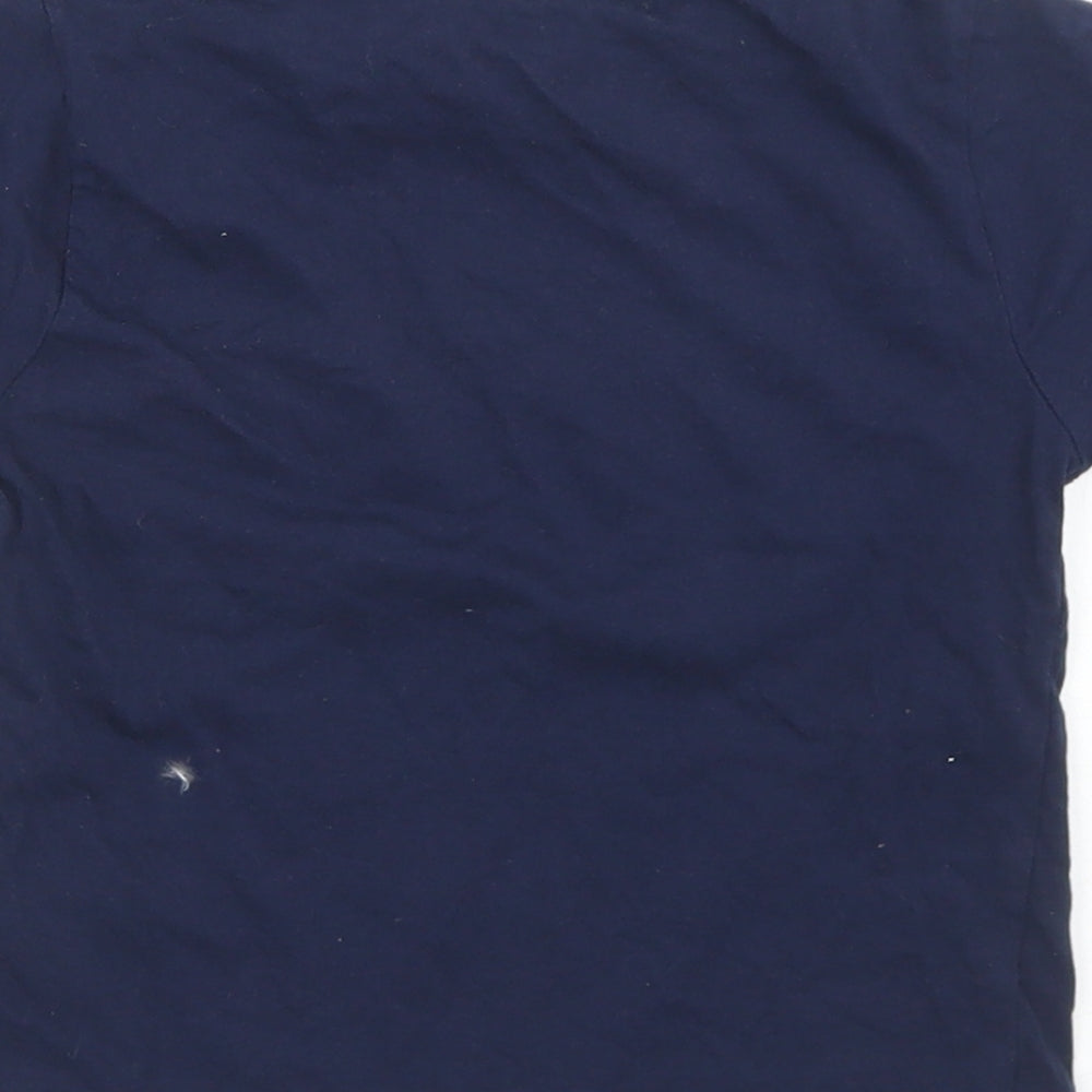 Hullabaloo Boys Blue Cotton Basic T-Shirt Size 5-6 Years Crew Neck - Part Time Superhero
