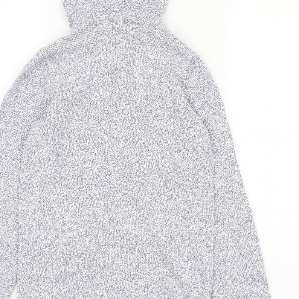 Roots Girls Blue Cotton Pullover Hoodie Size 11-12 Years Pullover