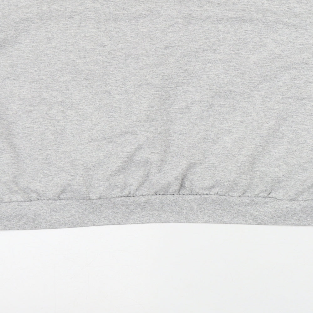 I SAW IT FIRST Womens Grey Cotton Pullover Sweatshirt Size 10