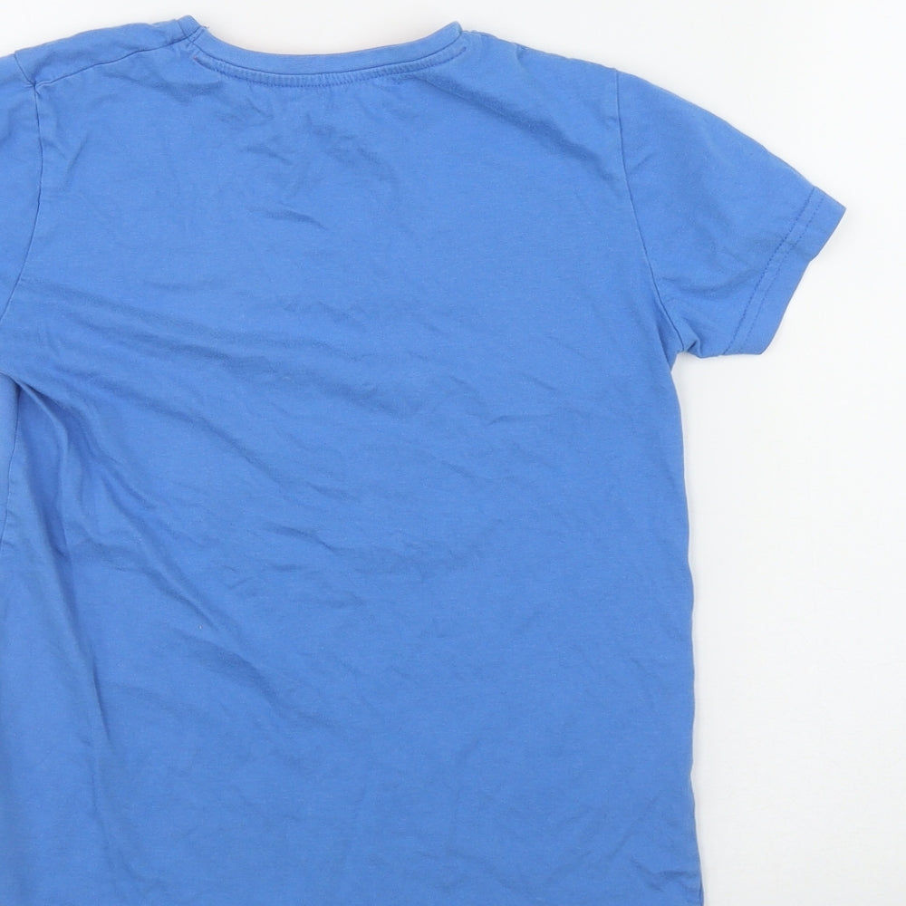 Dunnes Stores Boys Black Cotton Basic T-Shirt Size 9 Years Round Neck