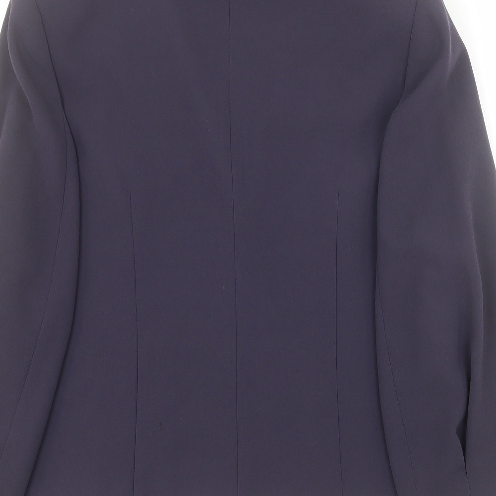 GOLD by Michael H Womens Blue Jacket Size 14 Button