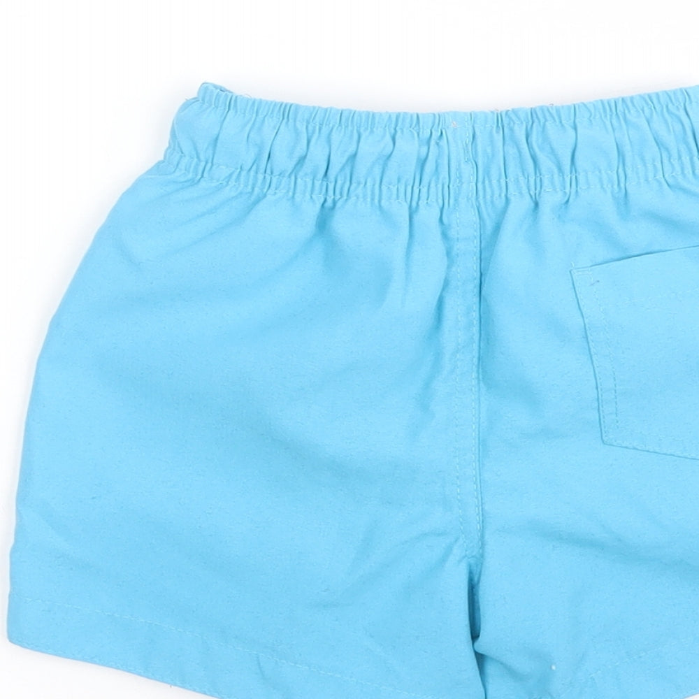Primark Baby Blue 100% Polyester Jogger Trousers Size 18-24 Months Drawstring - Swim Short