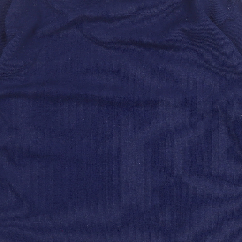 Bonmarché Womens Blue Polyester Pullover Sweatshirt Size S Zip