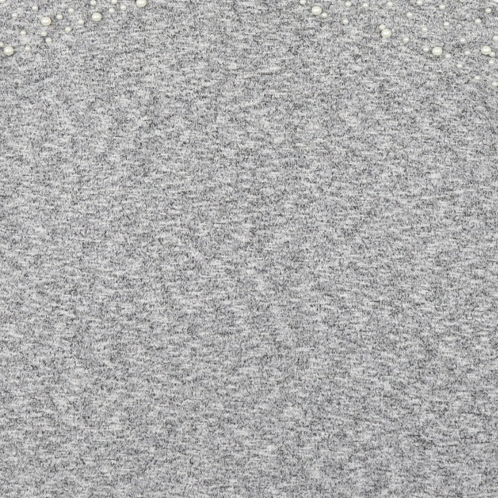 Divided Womens Grey High Neck Polyester Pullover Jumper Size S