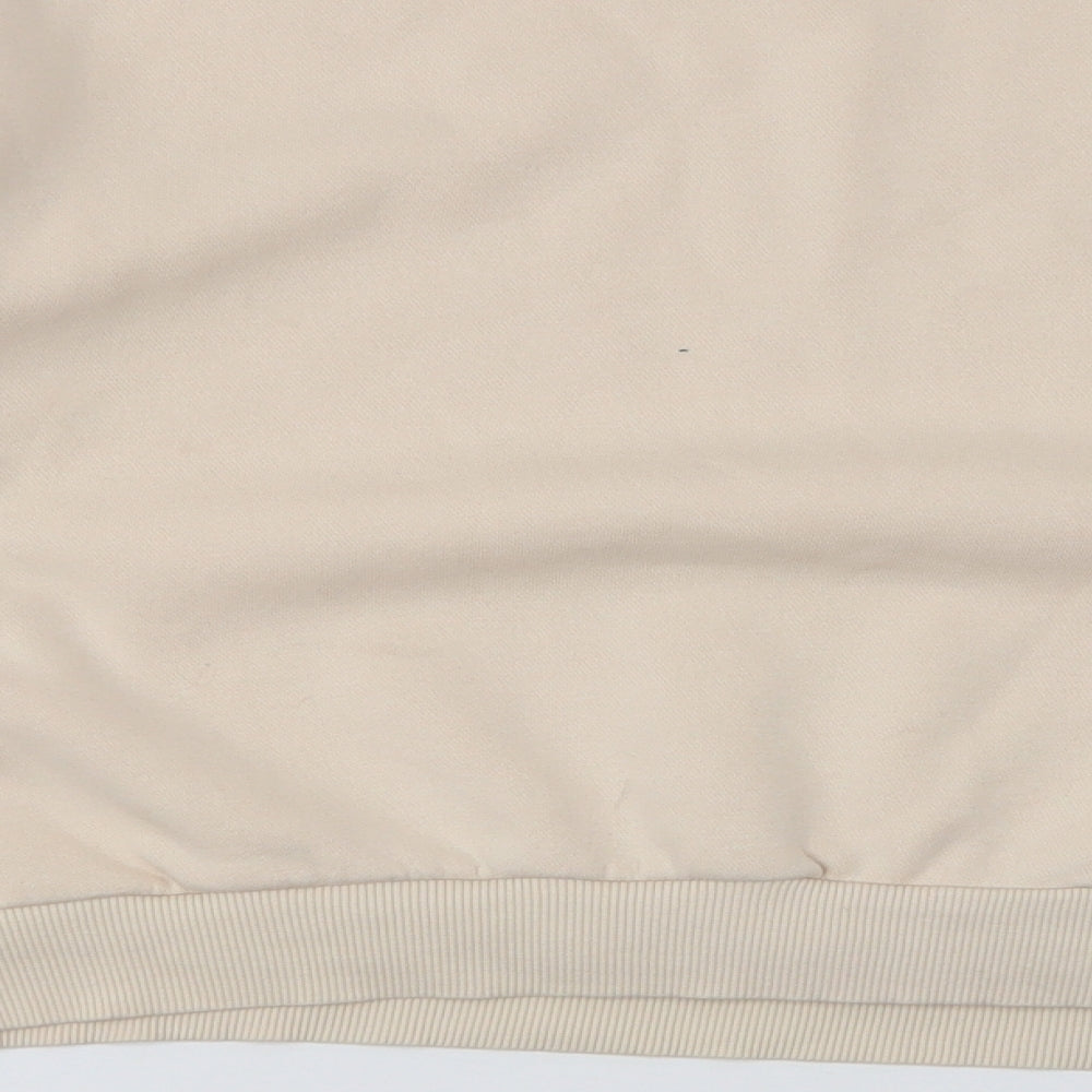H&M Womens Beige Cotton Pullover Sweatshirt Size M Pullover - Compassionate
