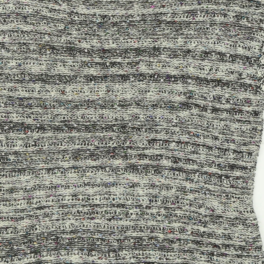 Atmosphere Womens Grey Crew Neck Acrylic Pullover Jumper Size 10